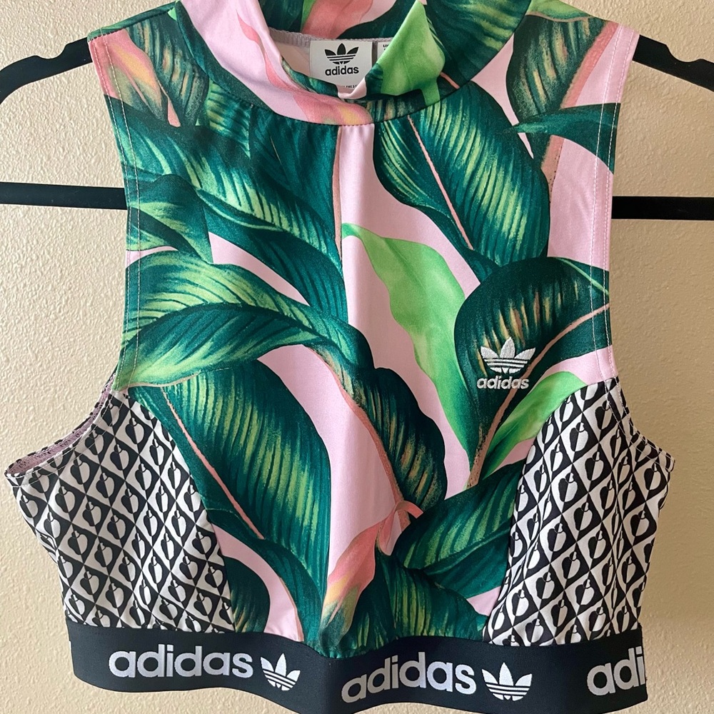 Adidas tropical workout top
